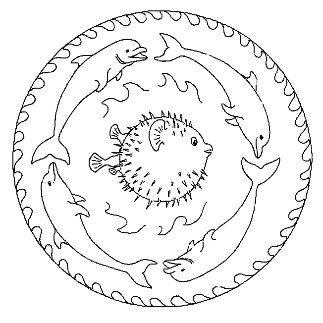 Kids-n-fun.de | Malvorlage Mandala Tiere Mandala Tiere